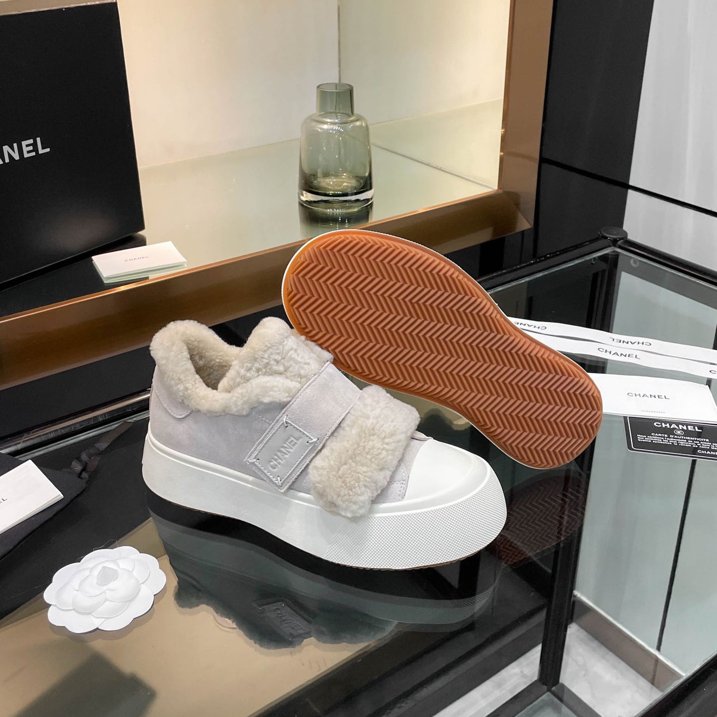 CH 24 new autumn and winter wool sneakers XC24092323