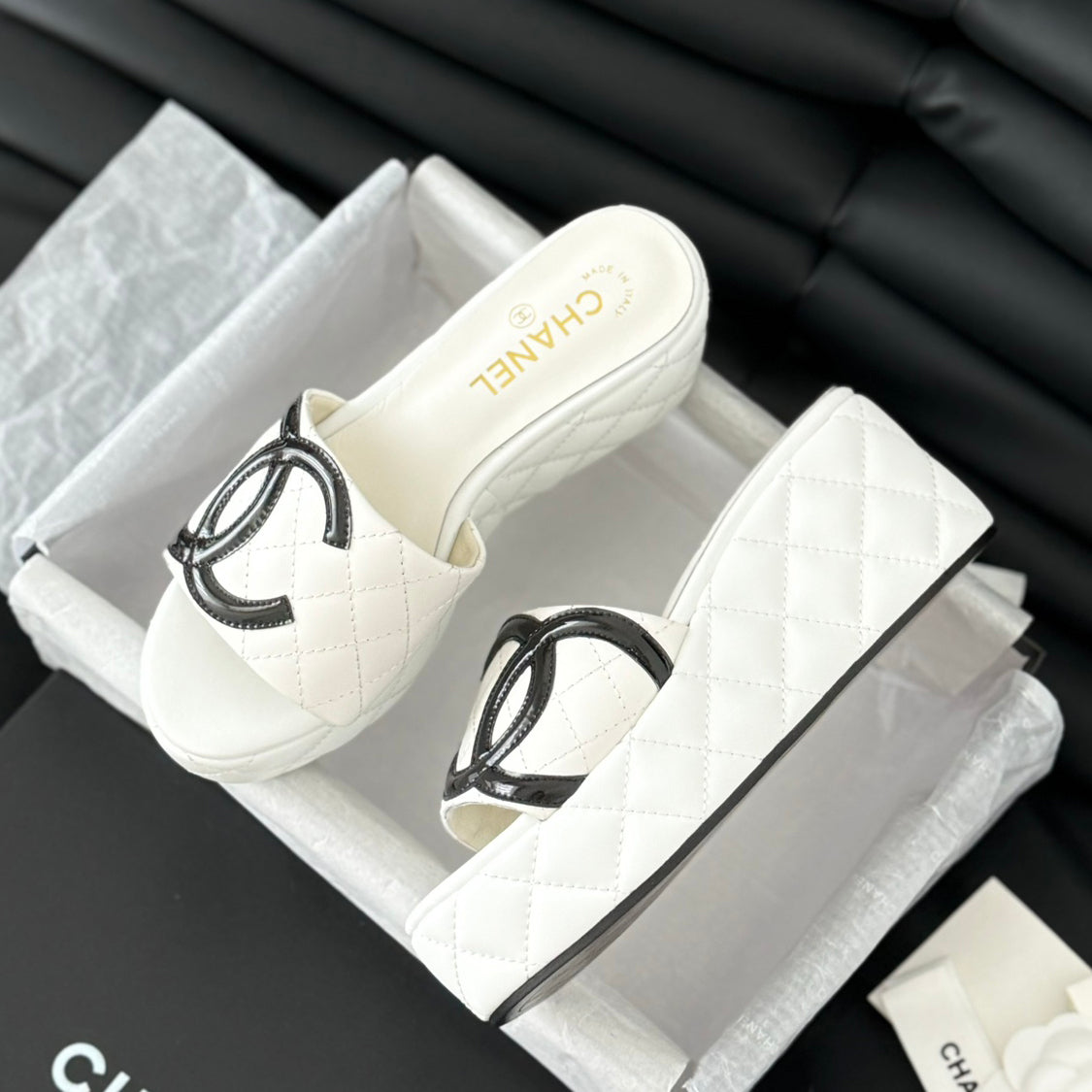 CNL rhombus platform slippers 0724050601