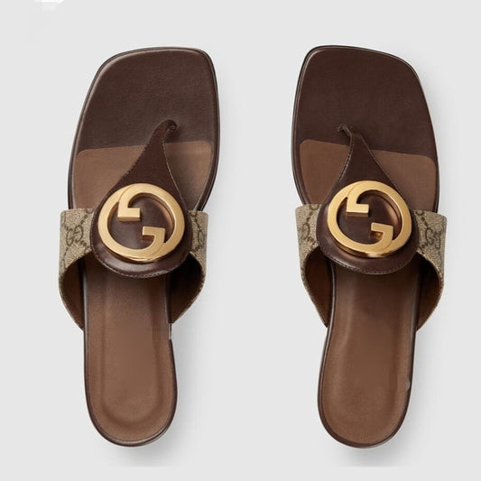 Fashion new Flip-flops square head sandals PD10062642