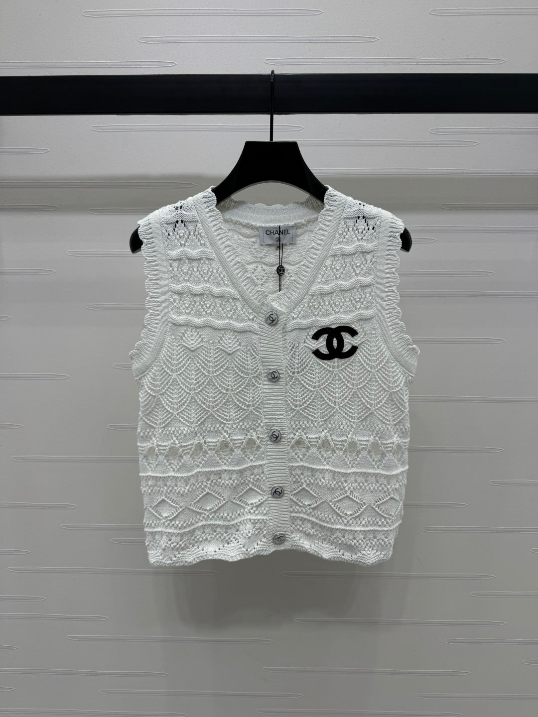 CNL Openwork knit vest 1825042914