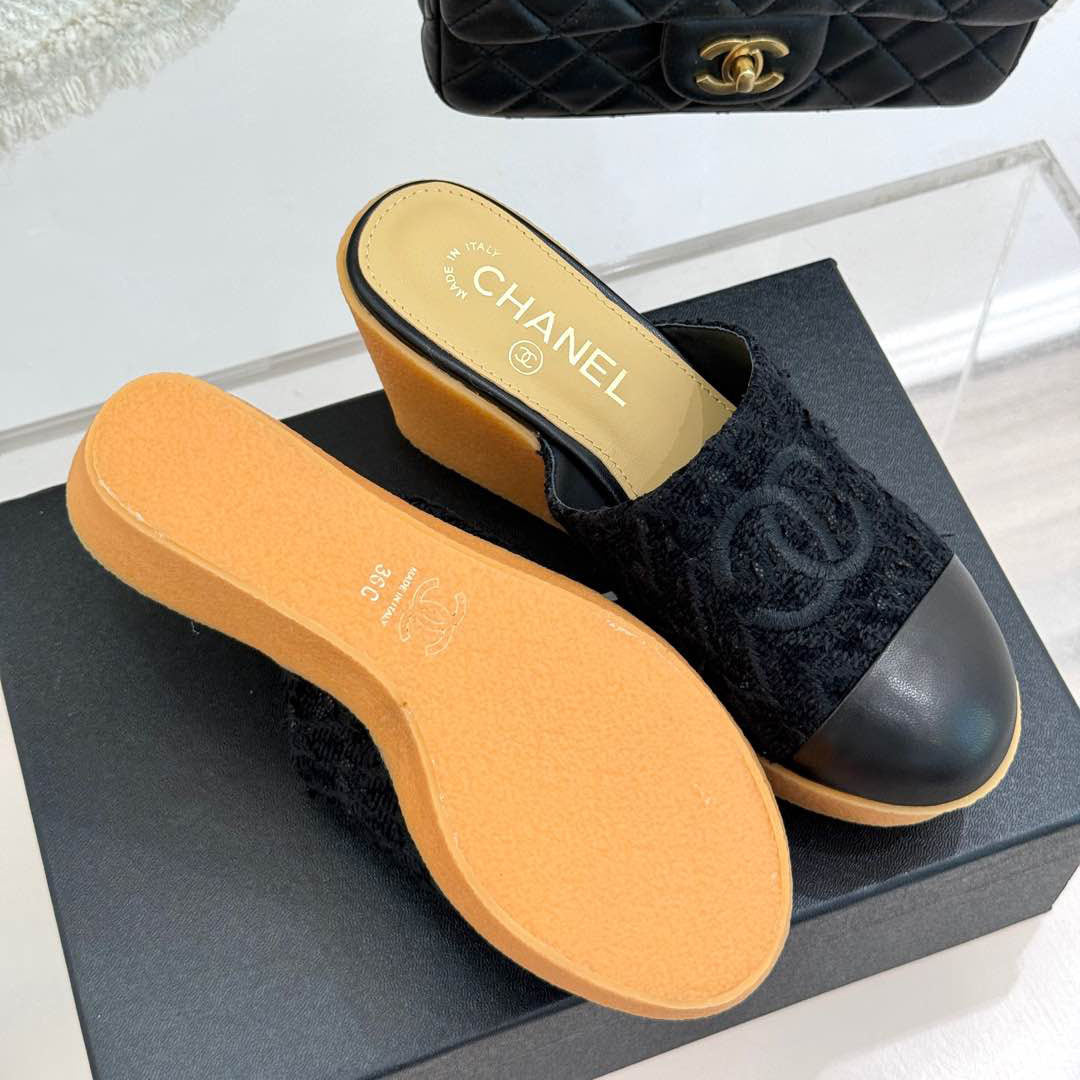 CH Chunky heel platform slippers 1825010703