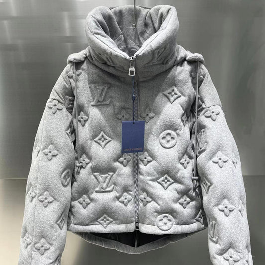 New Fashion Suit Jacket Embossing Process Down Jacket 02