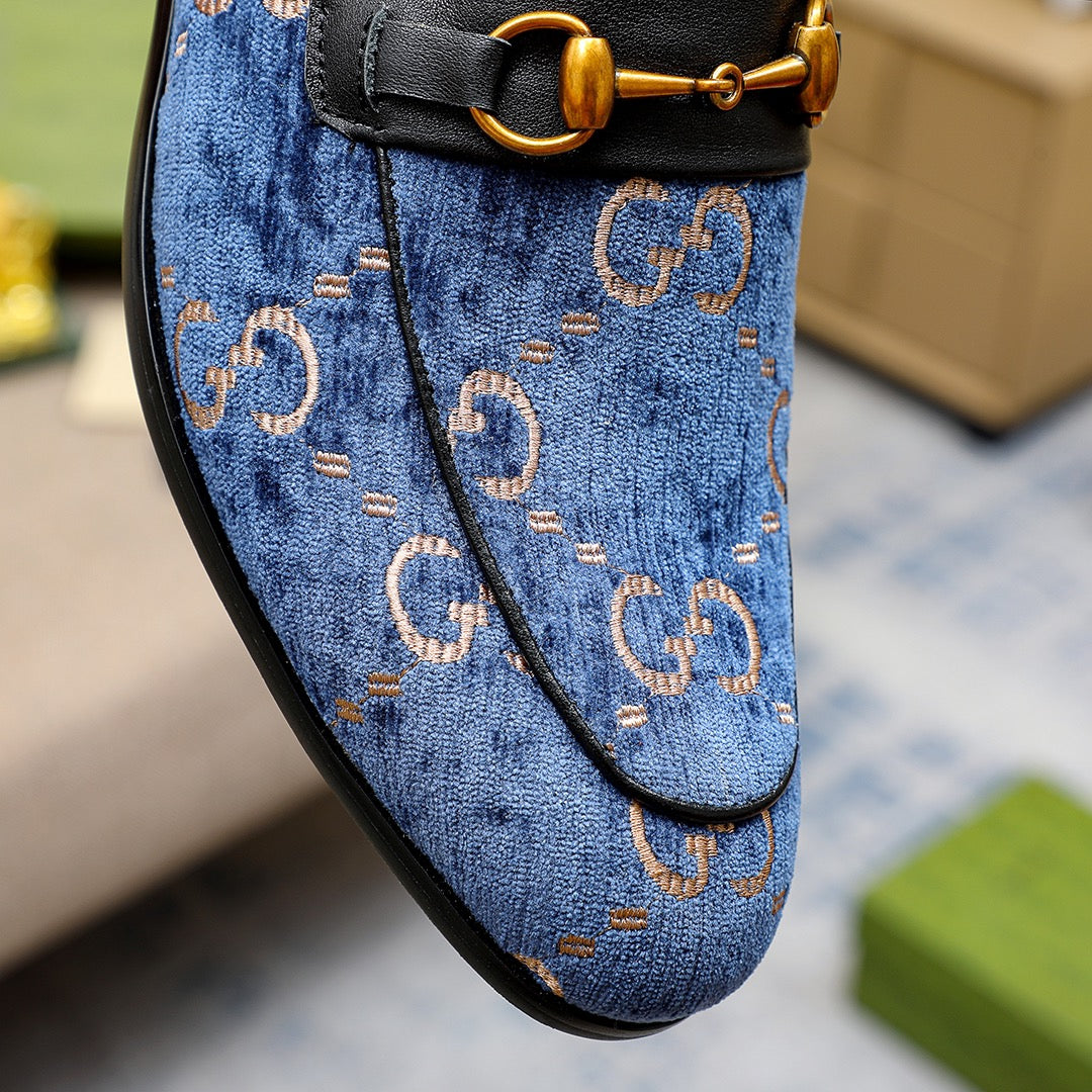 Gentleman Men's Shoes Leather Popular Classic Presbyterian Pattern Loafers G04