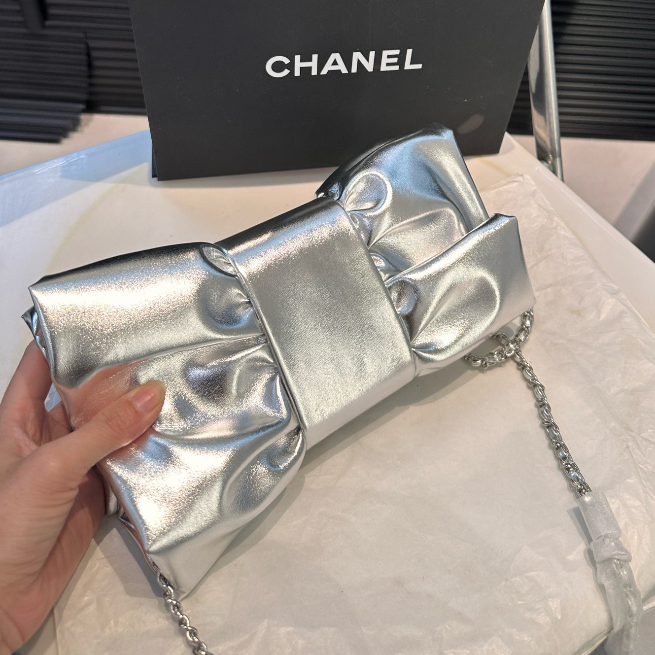 CNL Bow evening bag 1824091317