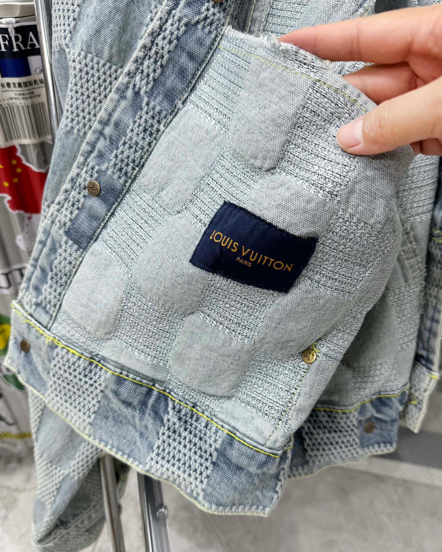 LV Plaid denim jacket 1825022819