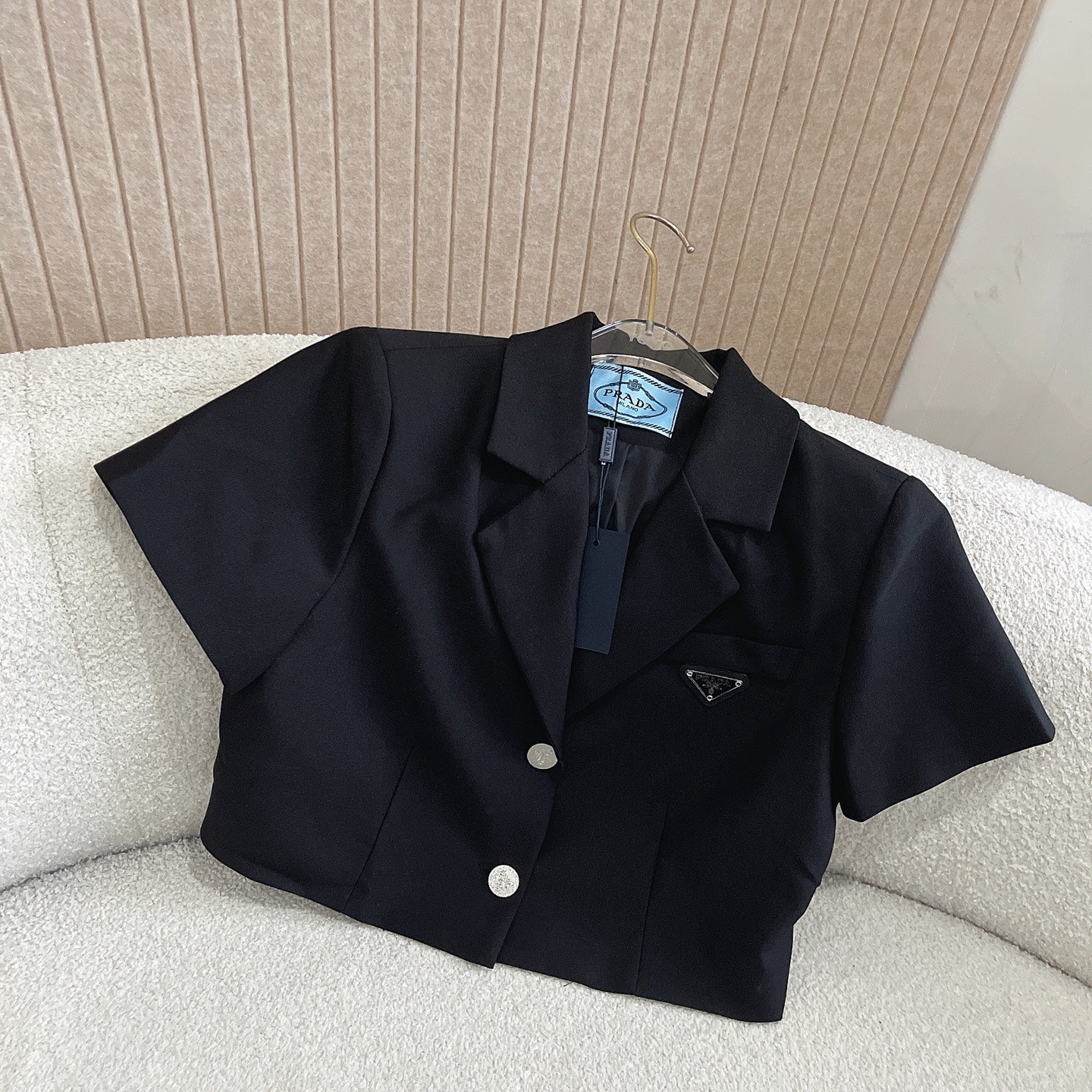 PR Suit style short jacket with high waist skirt suit 1825052001