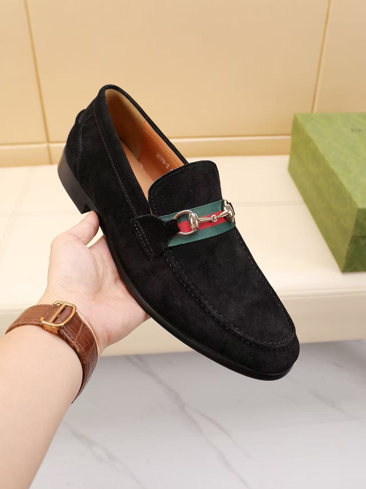 GG Horsebit suede loafers 1825070203