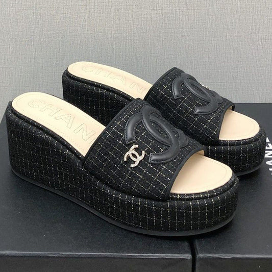 Fashion new wedge platform slippers PD1023072102