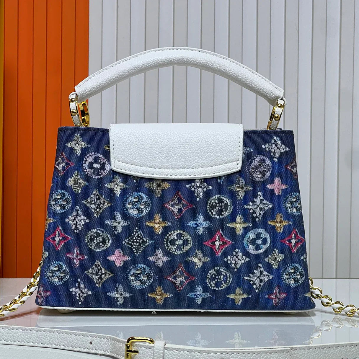 Stylish Versatile Denim Handbag 1025061707