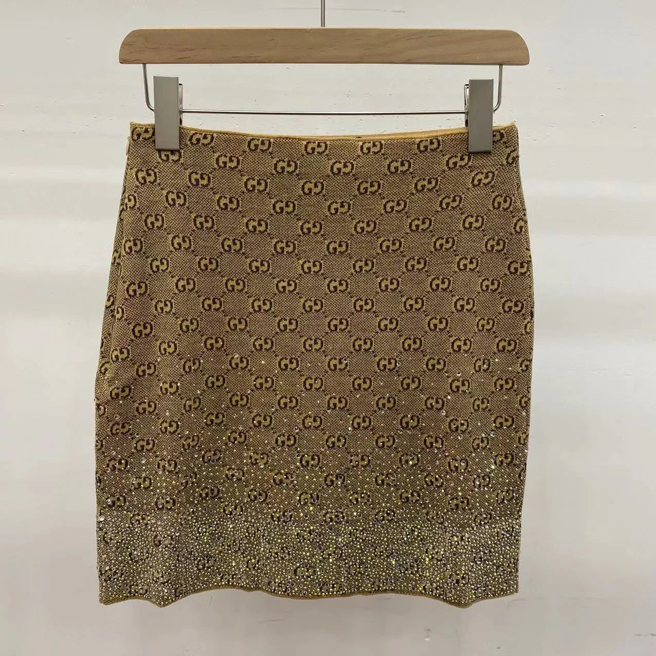 New diamond-encrusted wool vest skirt 1025042406