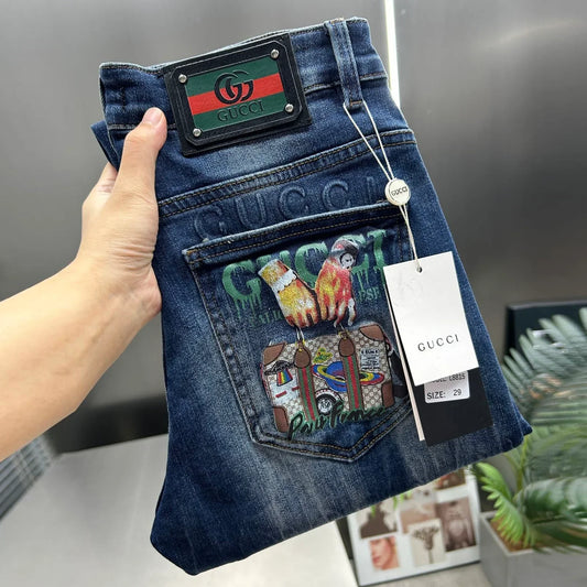 New casual men's stretch slim fit jeans 1024102213