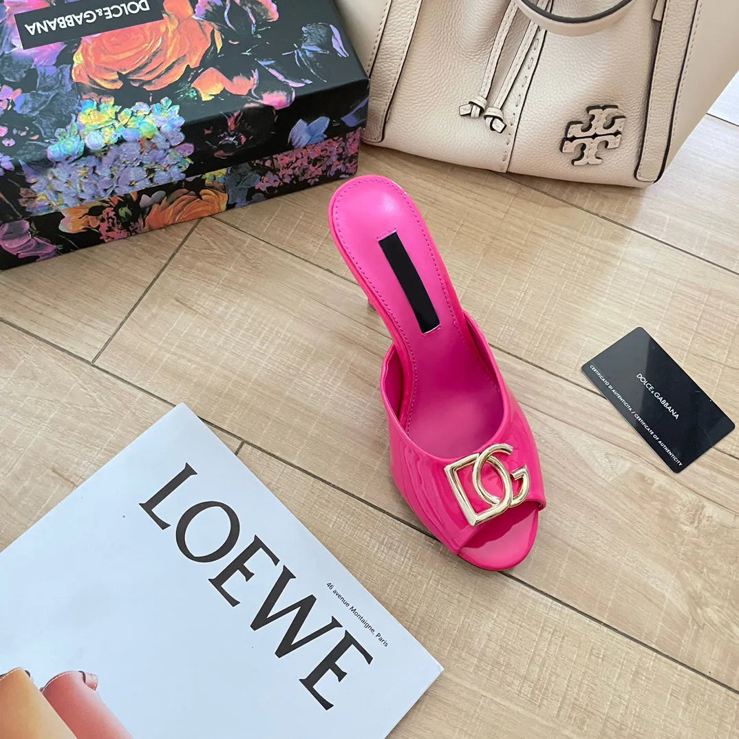 DG New Fashion Open Toe High Heel Slippers 1025041110