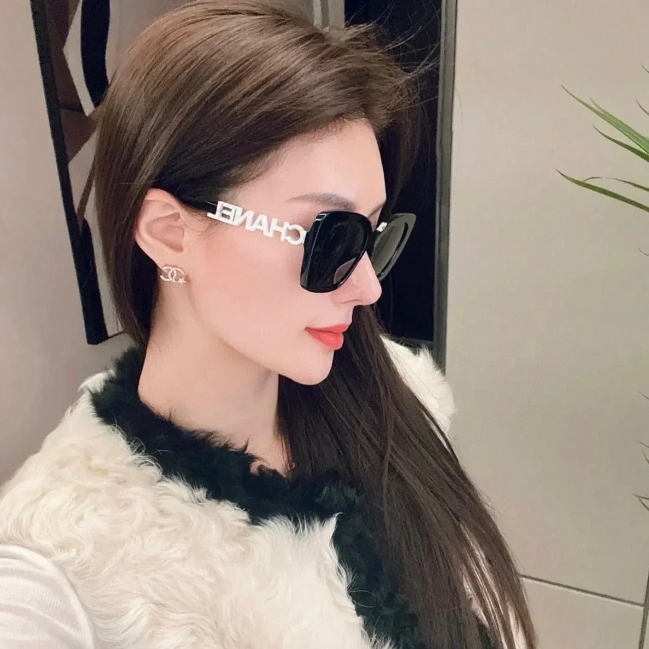 Black Frame Plain UV Protection SunglassesPD05202411904