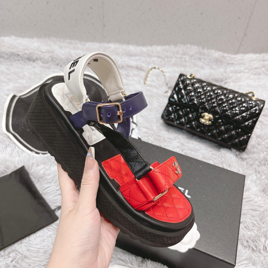 Color Collection platform sandals XC0823072618