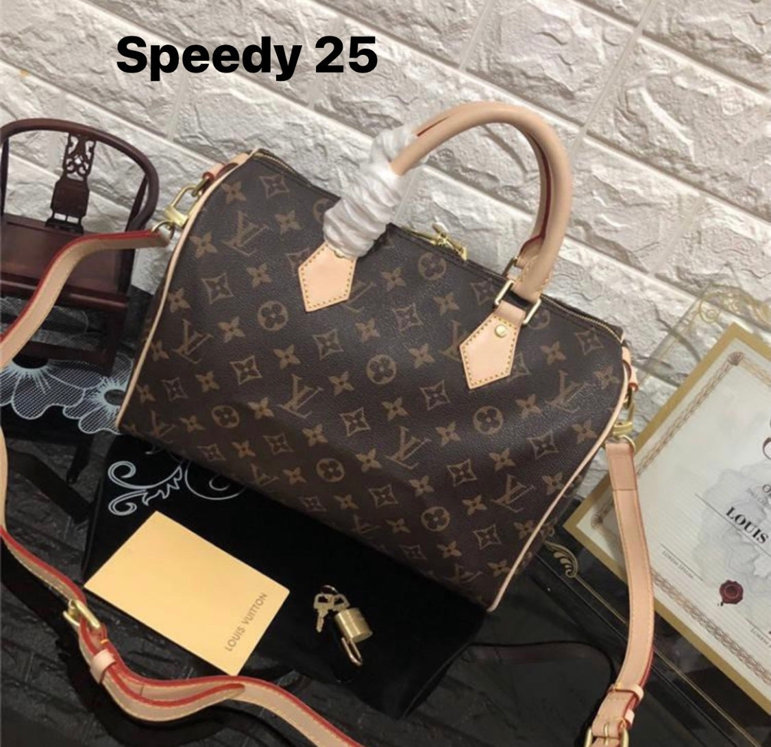 Handmade Leather Handbag Monogram Speedy 25 / 35 Bandouliere