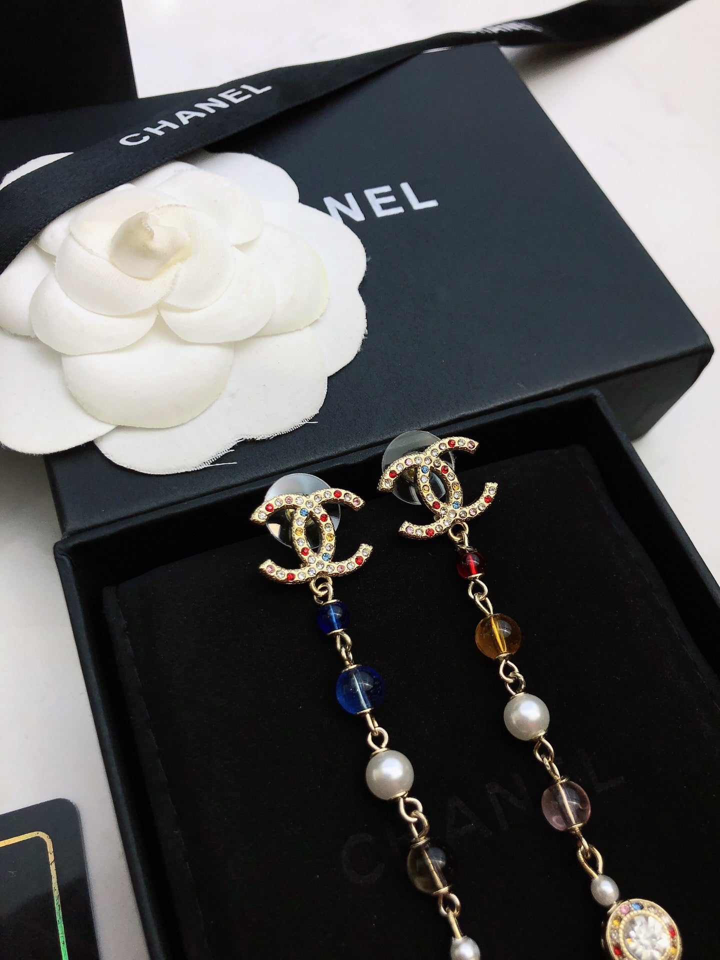 Double C diamond earrings XC0823072403