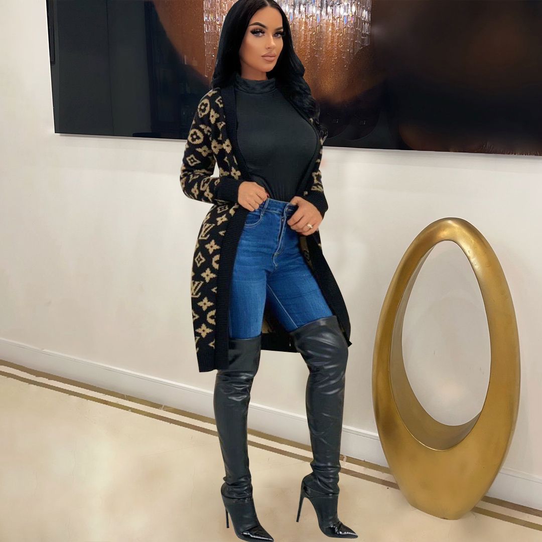 Fashionable long high-end wool sweater XC0823110601