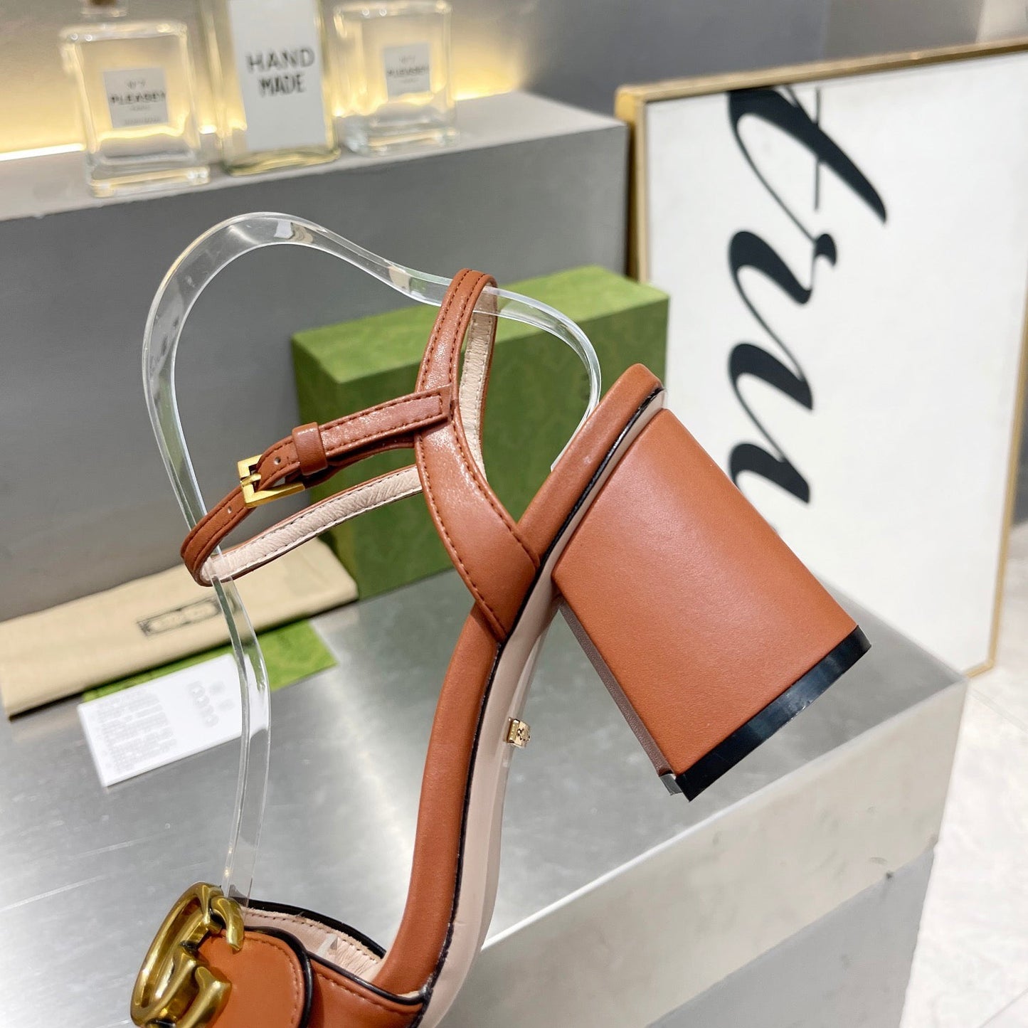 Classic G Logo 7cm 10.5cm high heel sandals XC16060701