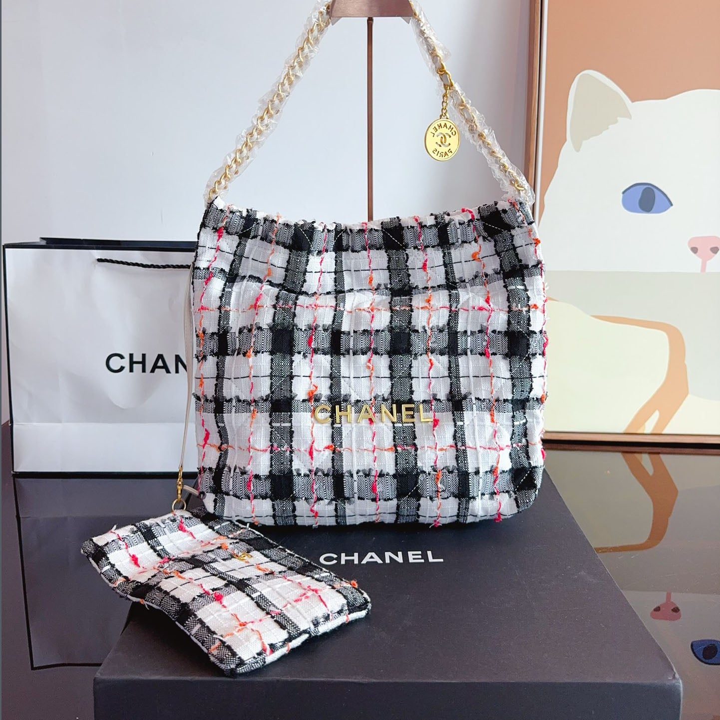 CHL 24 Autumn and Winter Woolen Series New Style Chain Bag XC24092506