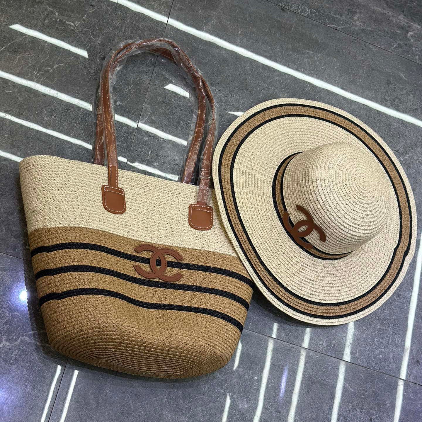 New Fashion Hundred Beach Hat and Bag Set 1025040113