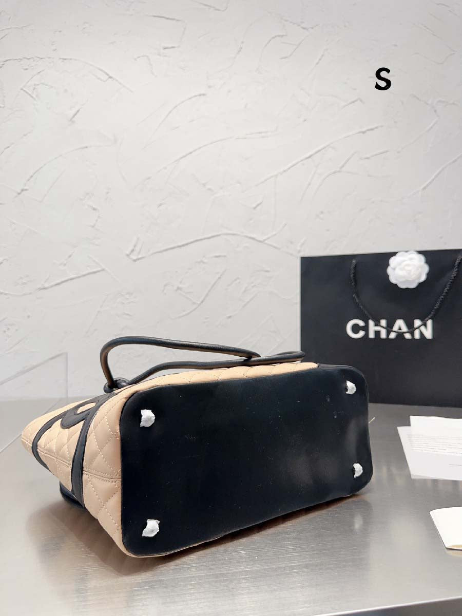 4-color leather shopping bag