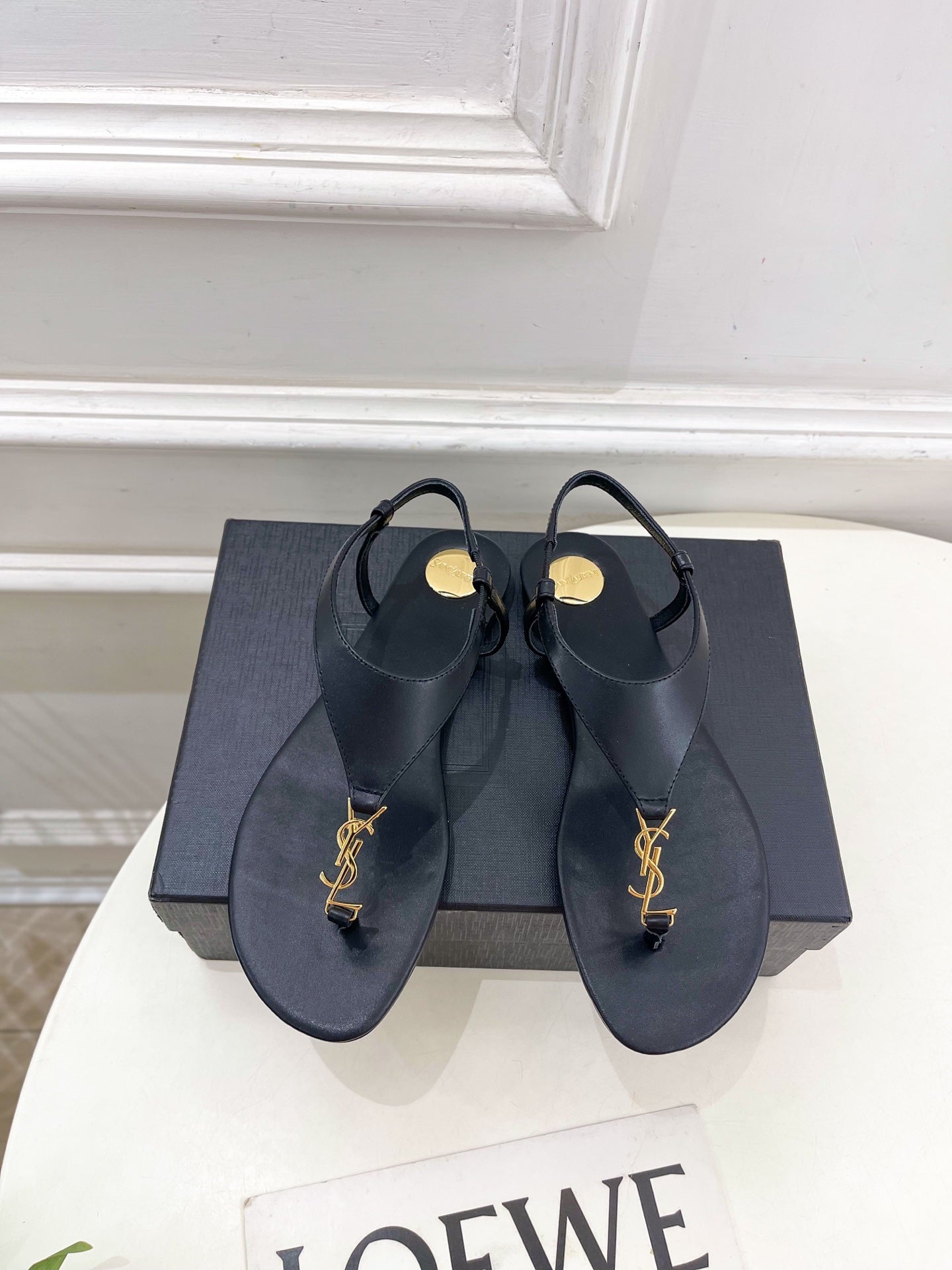 Early spring new YSL clip on sandals 1025032418