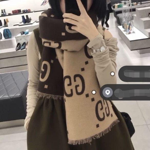 High-end double-sided cashmere shawl women's wool cape PD0823111612