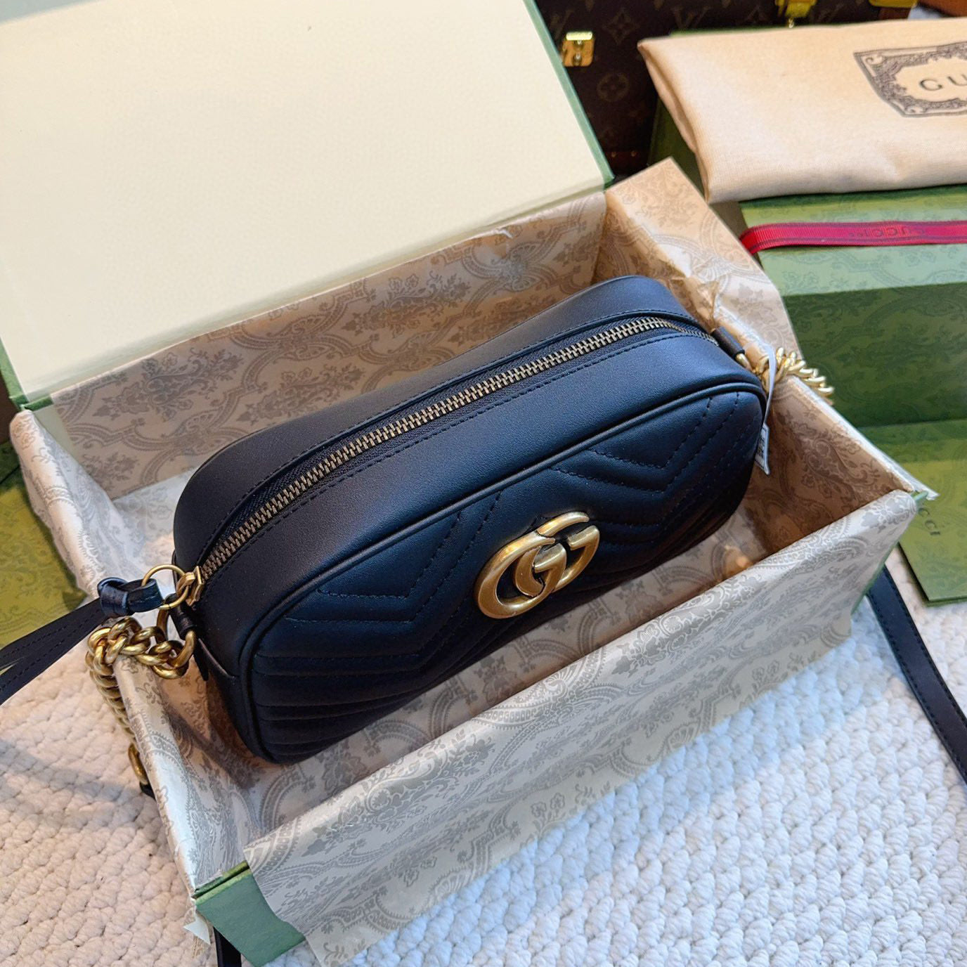 The small Marmont chain shoulder bag 1824050602