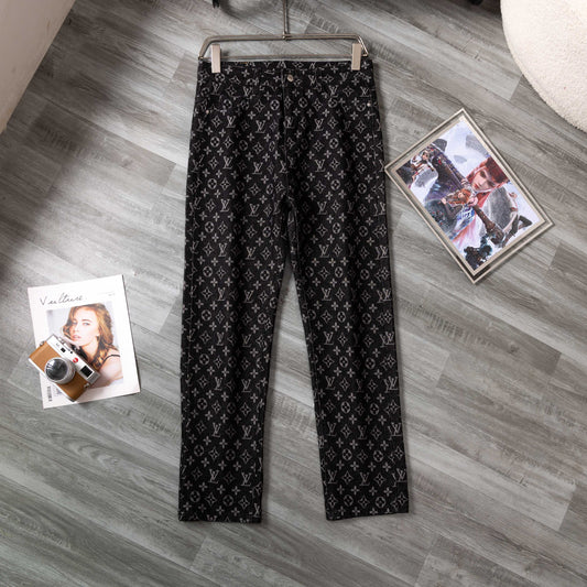 LV Little Red Man embroidered jeans 1825051401