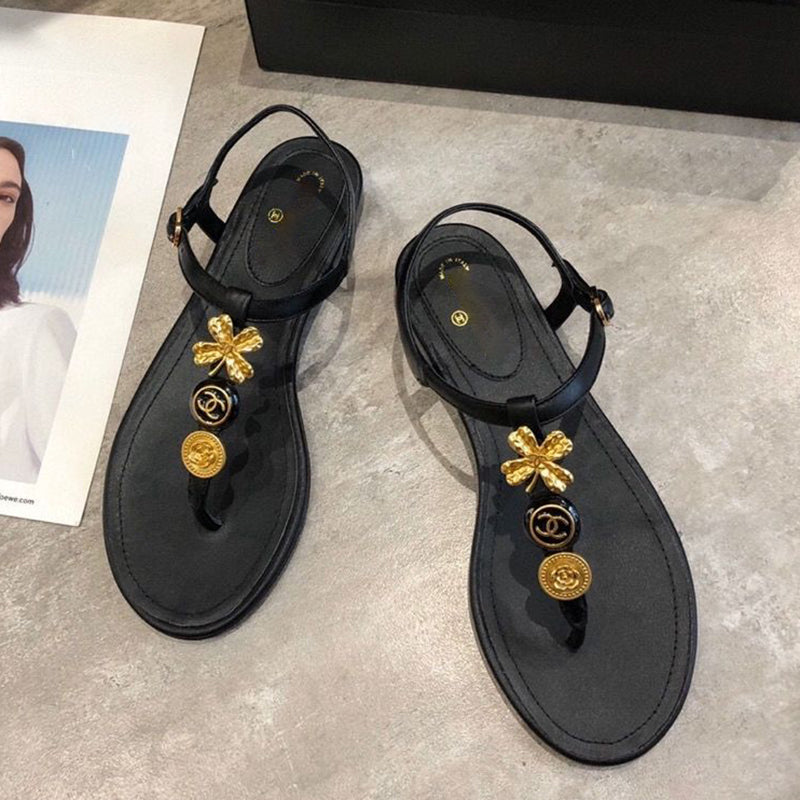 Fashion New Camellia Flip Sandals PD1023071925