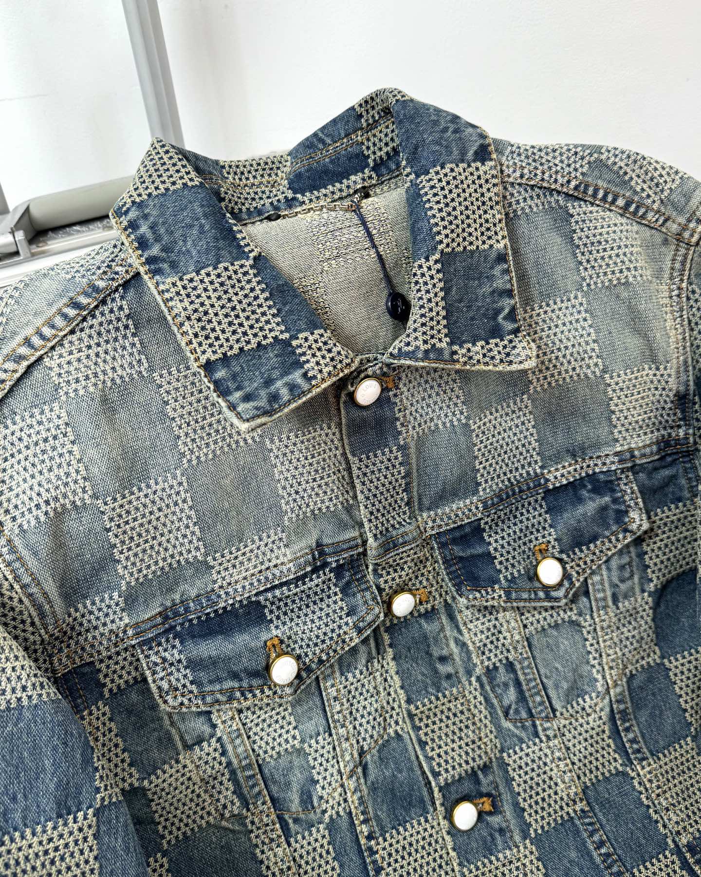 LV Plaid denim jacket 1825022819
