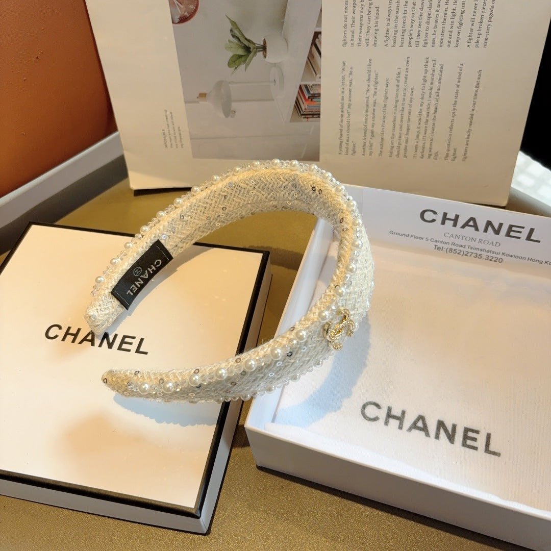 CNL Pearl embellished headband 1825042917