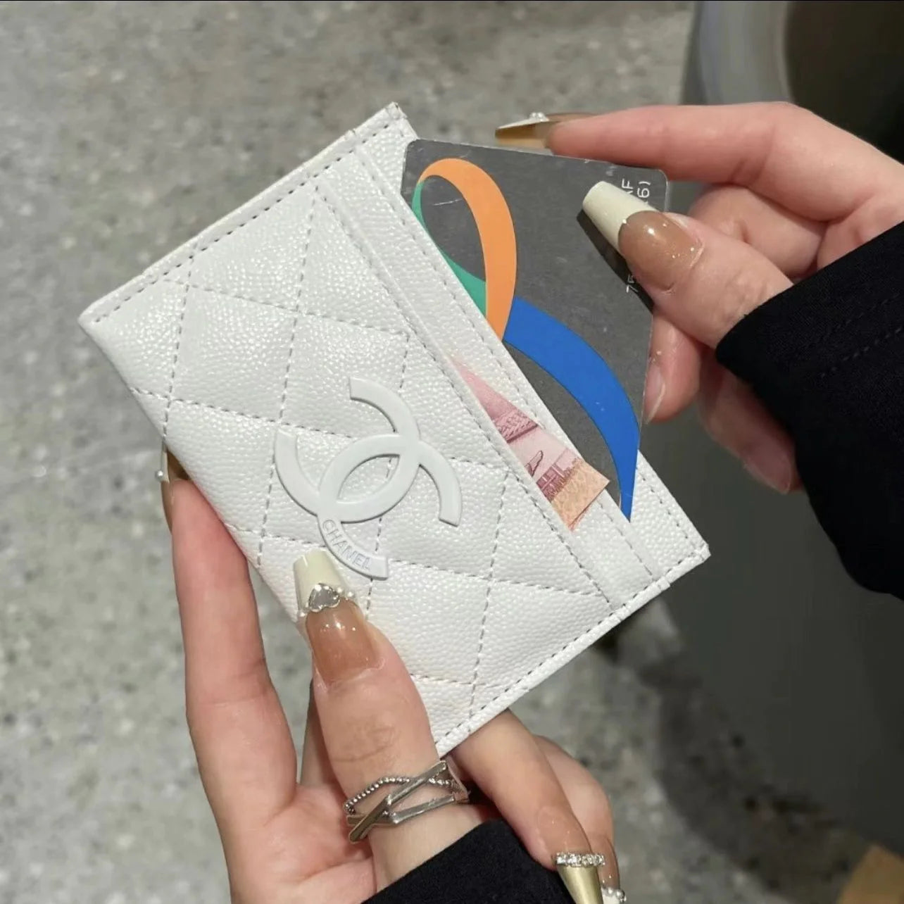 Pink Leather C Logo Women's fashion Cards holder bags PD05202413102