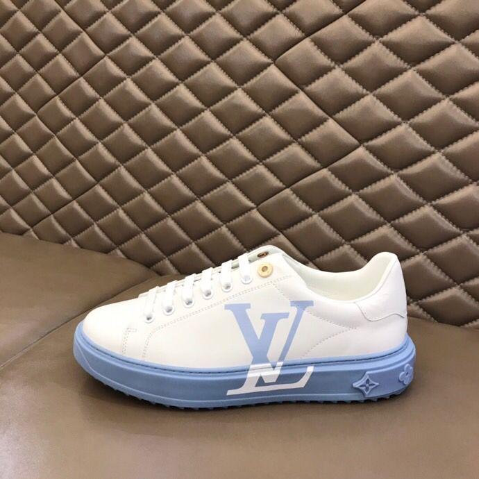 Light blue and white with luxurious fashion sneakers