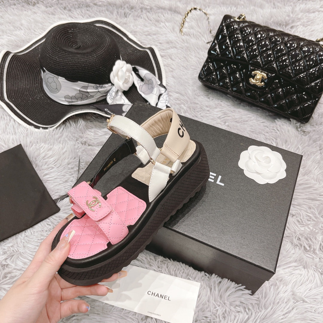 Color Collection platform sandals XC0823072619