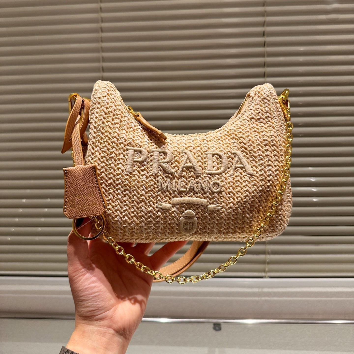 P hobo straw underarm bag 1824040208