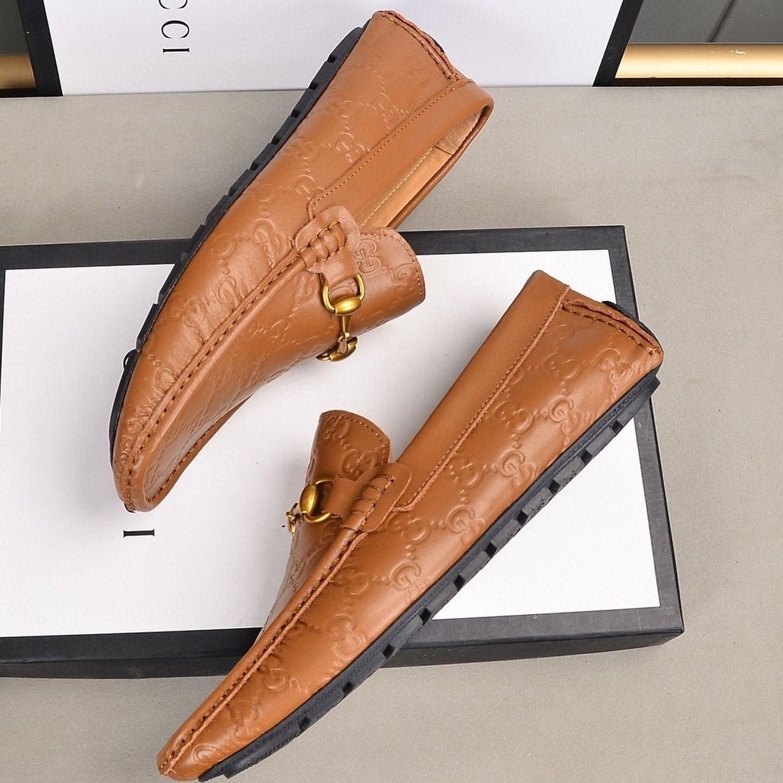 Men's embossed loafers 1824053102