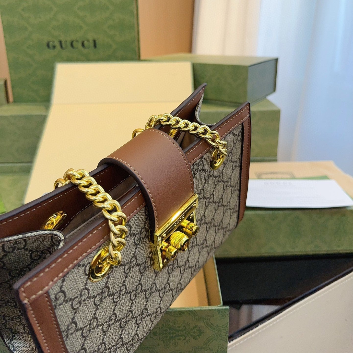 New Padlock chain shoulder bag 1824042110