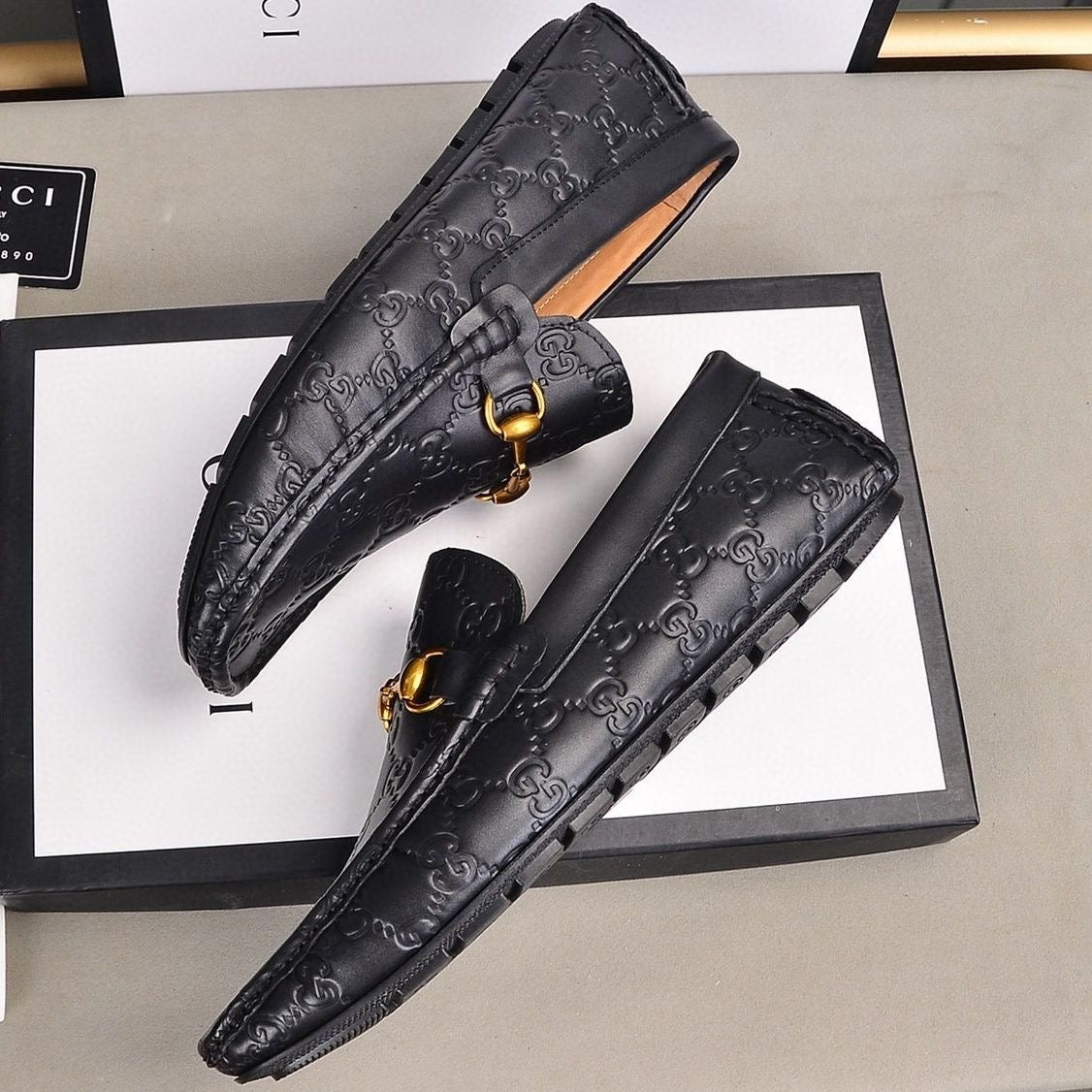 Men's embossed loafers 1824053102