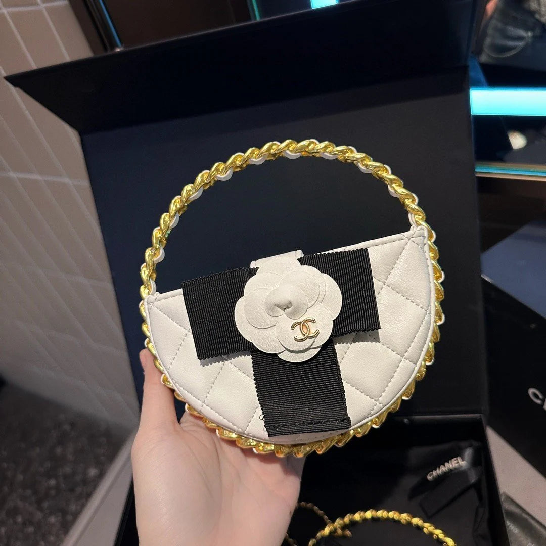 Fashionable and versatile hula hoop ring bow women's bag 1024022202