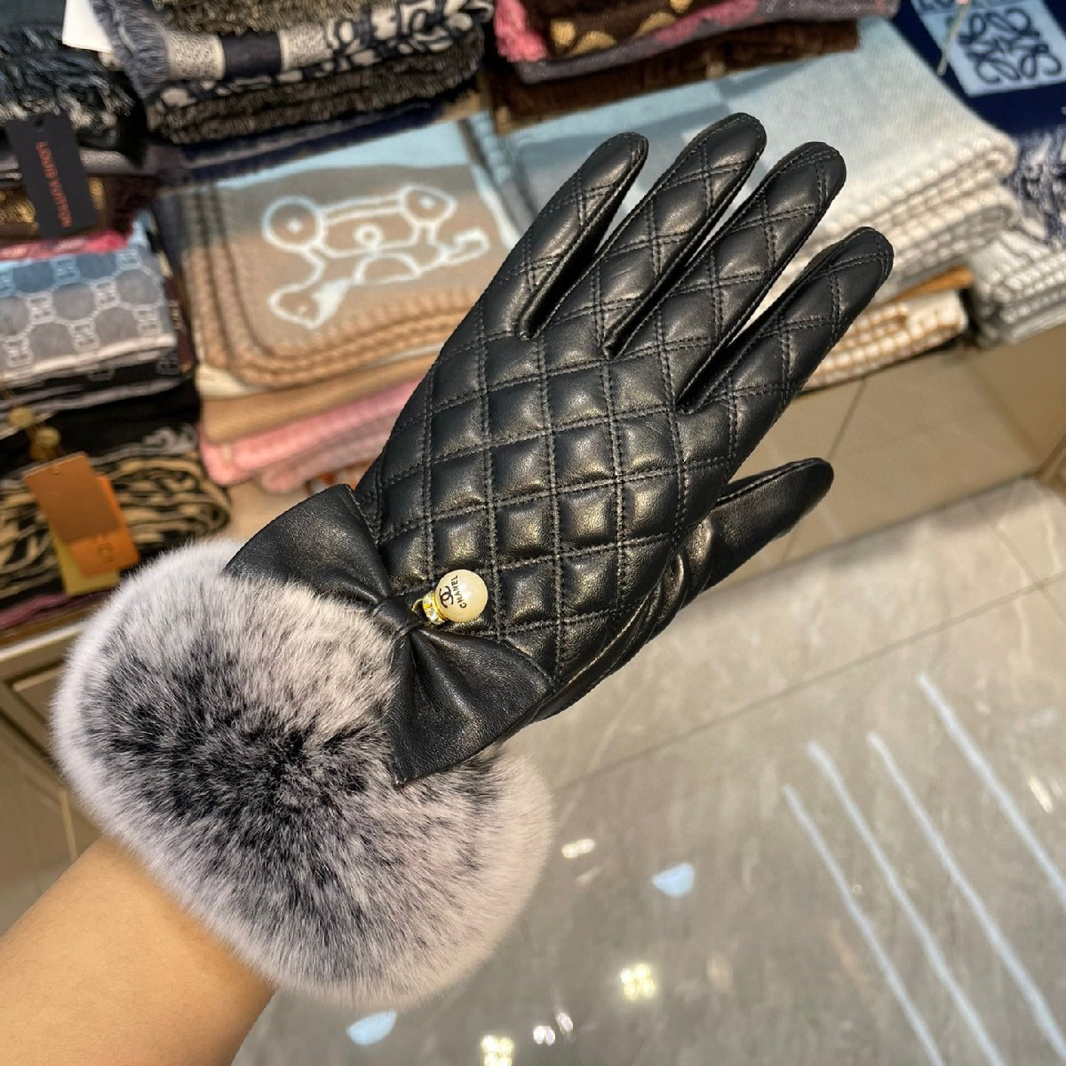 High-grade Gloves In Black 03