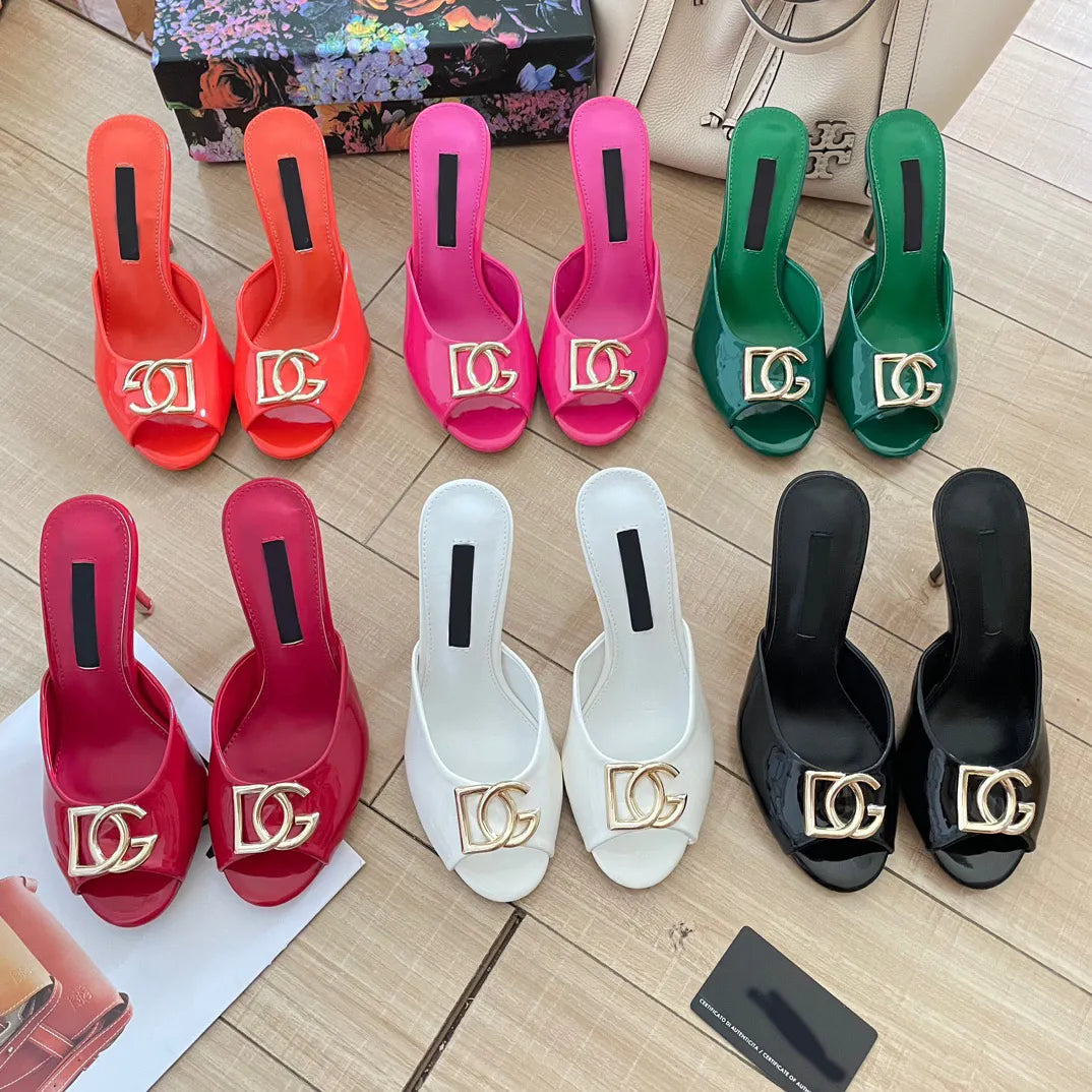 DG New Fashion Open Toe High Heel Slippers 1025041110