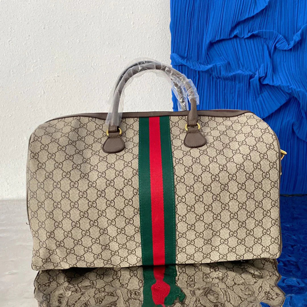 New trendy brand genuine leather men's large capacity handbag travel bag 10240223TJ21