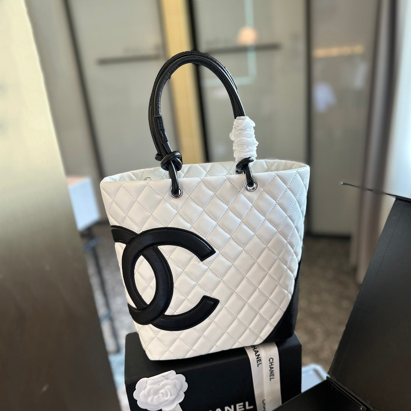 CNL Cambon Line CC logos hand tote bag 1824061201