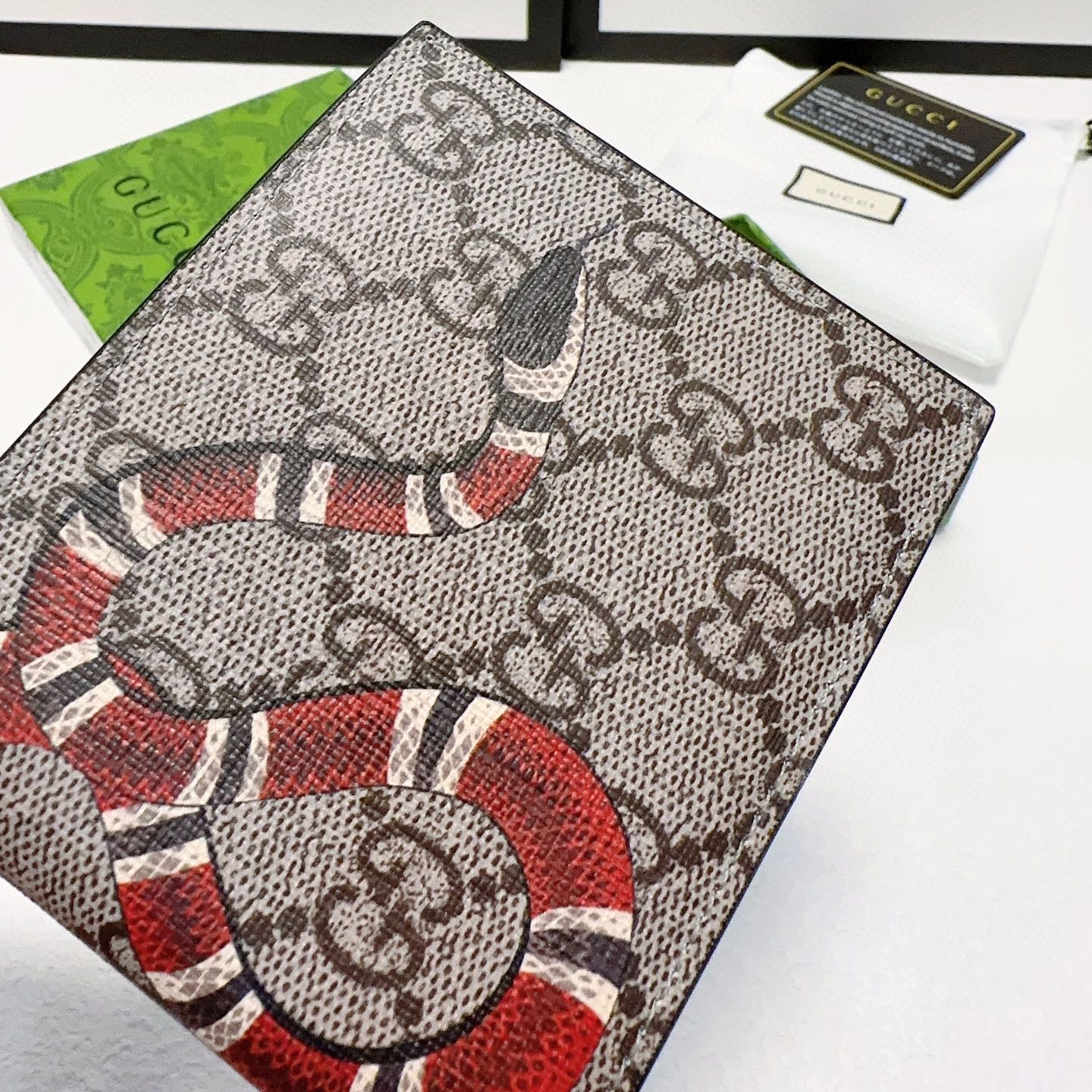 Classic Waterproof Fabric Tiger Head Wallet Genuine Leather Men's Compact Wallet S08