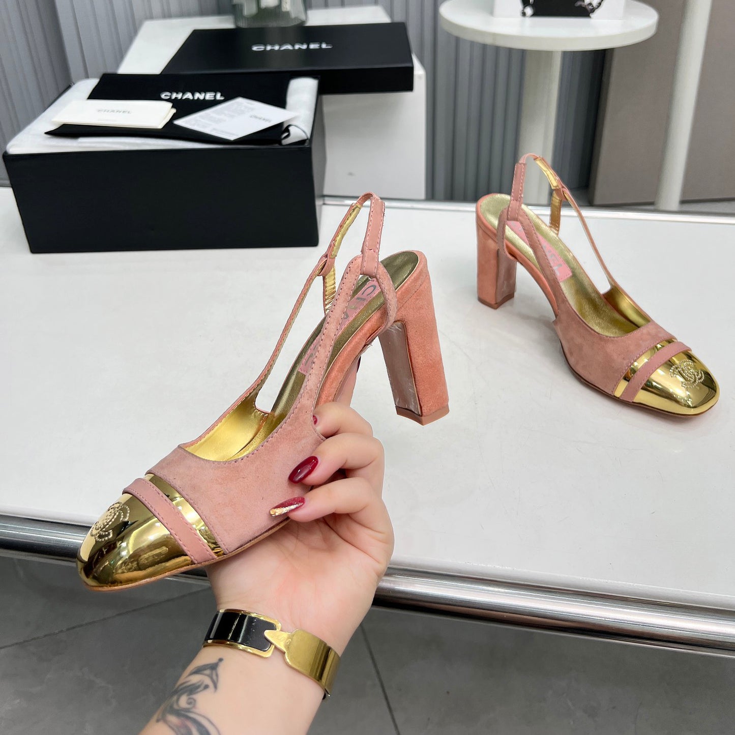 New High Heels Mary Jane Square Toe Sandals  1024031804