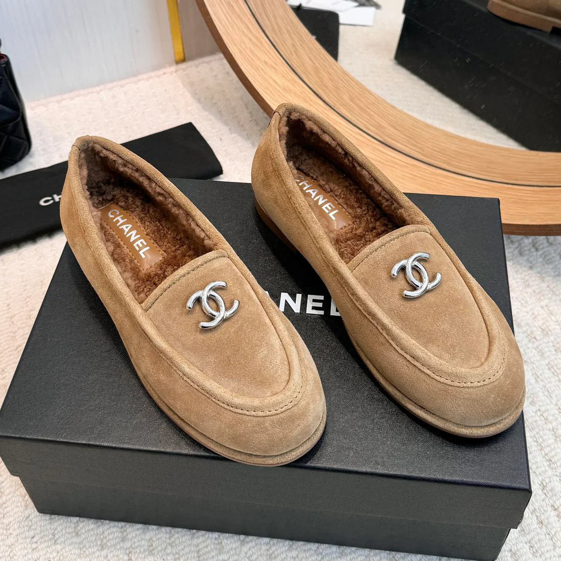 Teddy loafers with lamb wool 1024101502