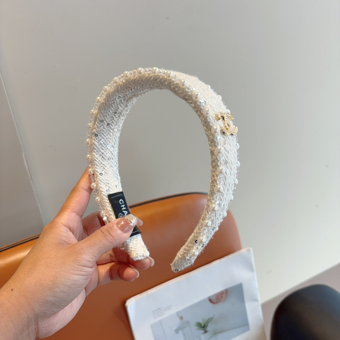 CNL Pearl embellished headband 1825042917