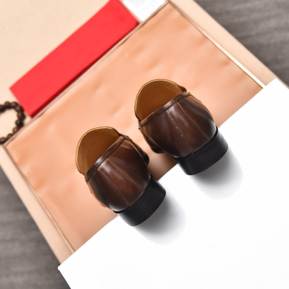 Gentleman Men's Shoes Leather Popular Classic Presbyterian Pattern Loafers G07