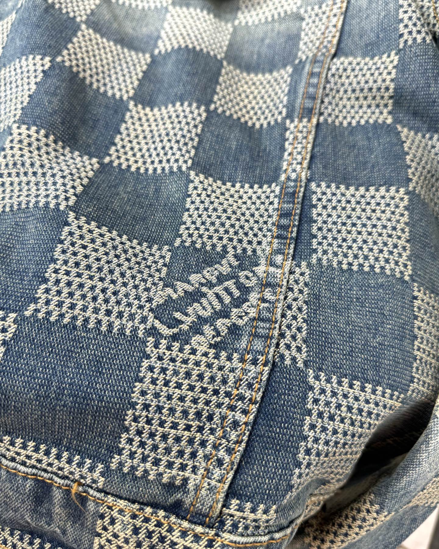 LV Plaid denim jacket 1825022819
